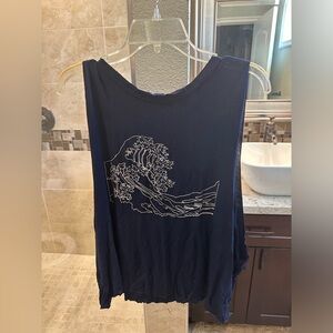 Brandy Melville Ocean Wave Tank Top | one size